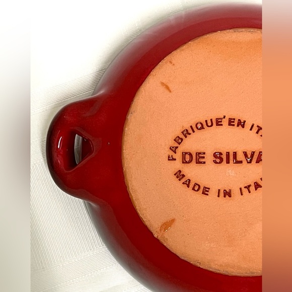 De Silva Terra Cotta Red Soup Bowl Italy - Picture 5 of 6